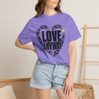 Love Anyway T-Shirt — Broken Chain Heart Graphic Tee