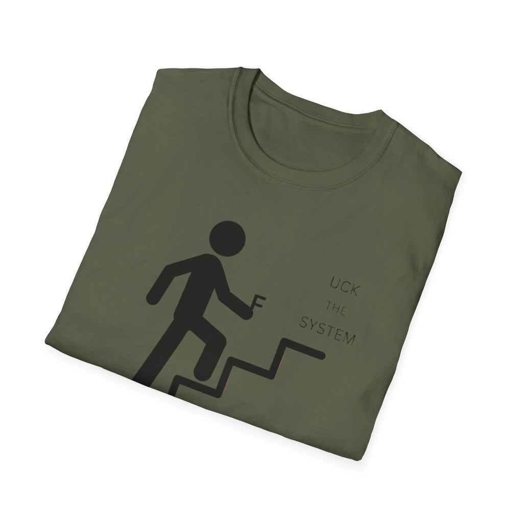 Stairway to F System T-Shirt — Minimalist Climbing Graphic Tee