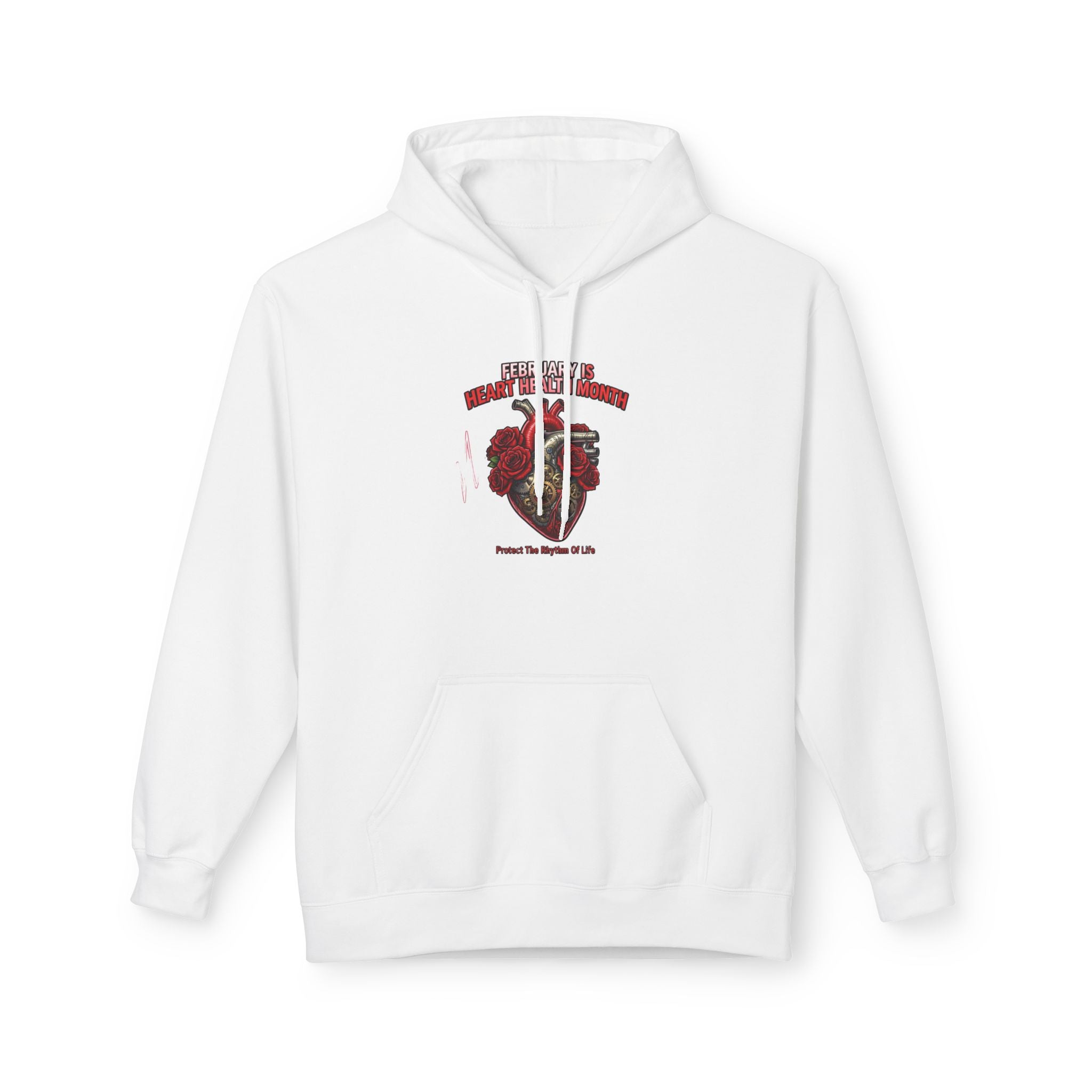 Hockey Heart Shield Hoodie — Proud to Play 'Til the End