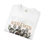 UPS Driver Ghosts Graphic T-Shirt — "My Ancestors Are Ashamed" Statement Tee