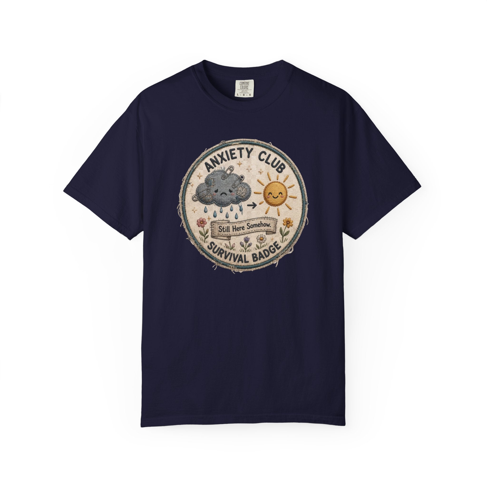 Anxiety Club Survival Badge T-Shirt