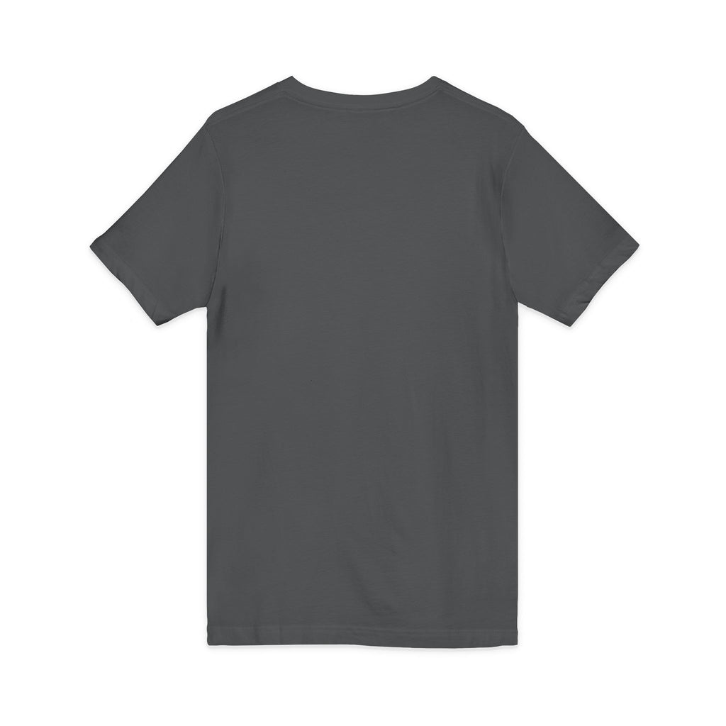 V-Neck Tee — "I Was Born at a Very Young Age and It's Been Downhill Since" Funny Adulting Shirt