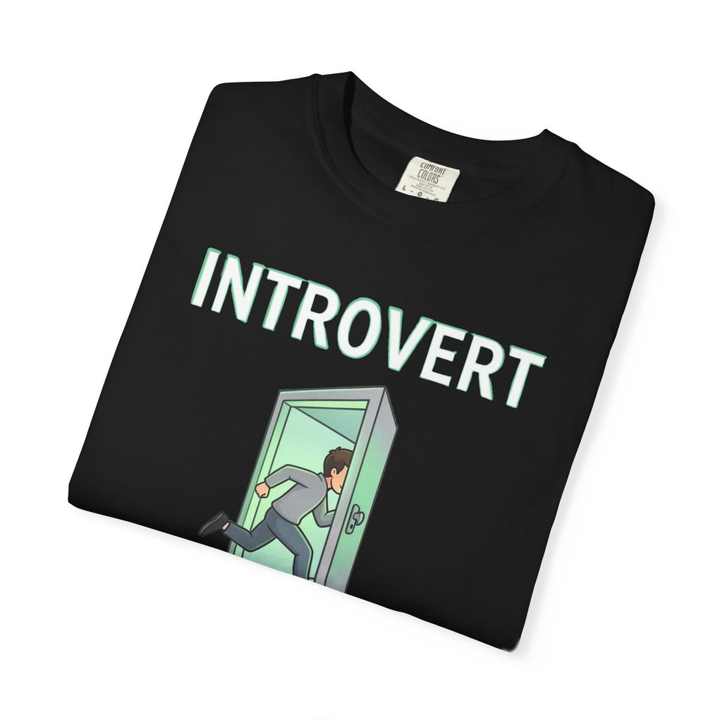 Introvert Exit T-Shirt — Funny Introvert Graphic Tee