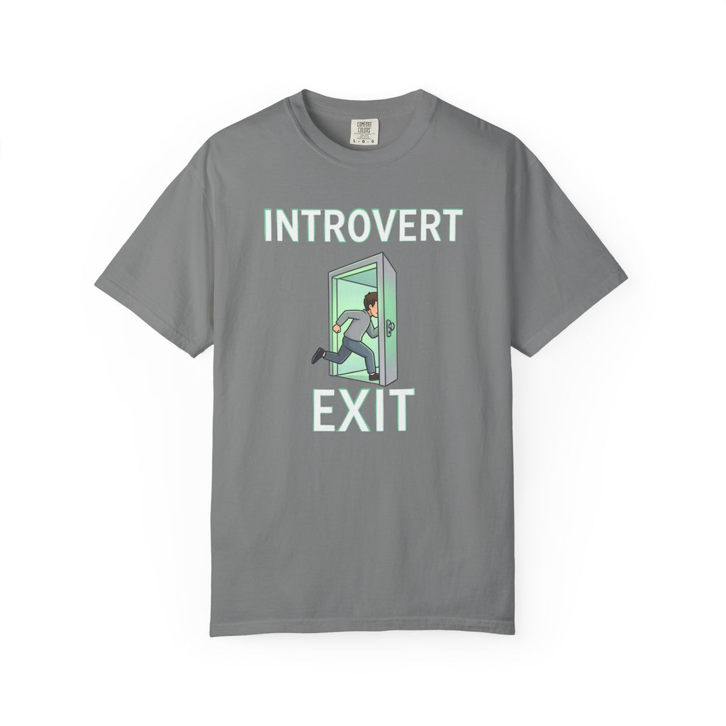 Introvert Exit T-Shirt — Funny Introvert Graphic Tee