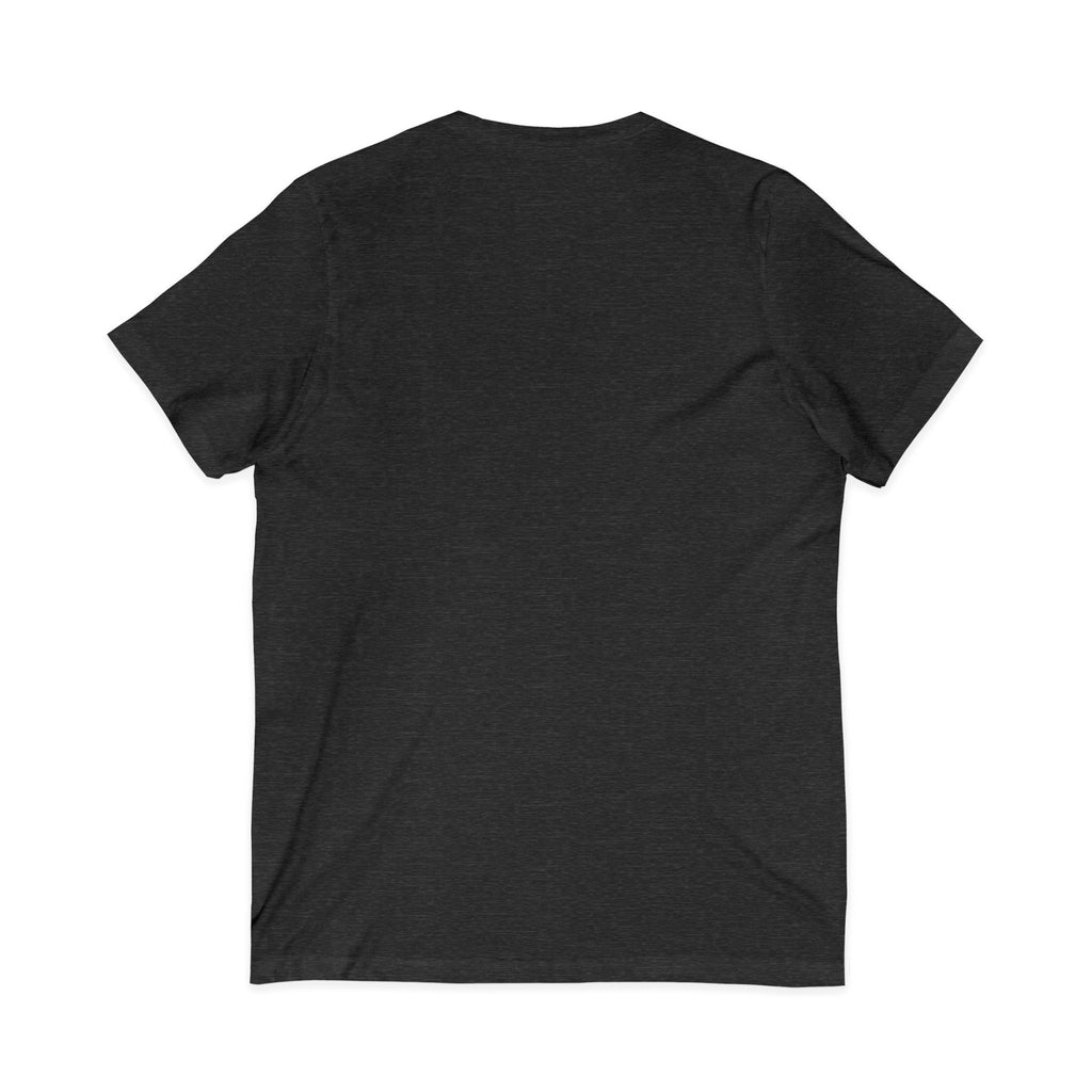V-Neck Tee — "I Was Born at a Very Young Age and It's Been Downhill Since" Funny Adulting Shirt