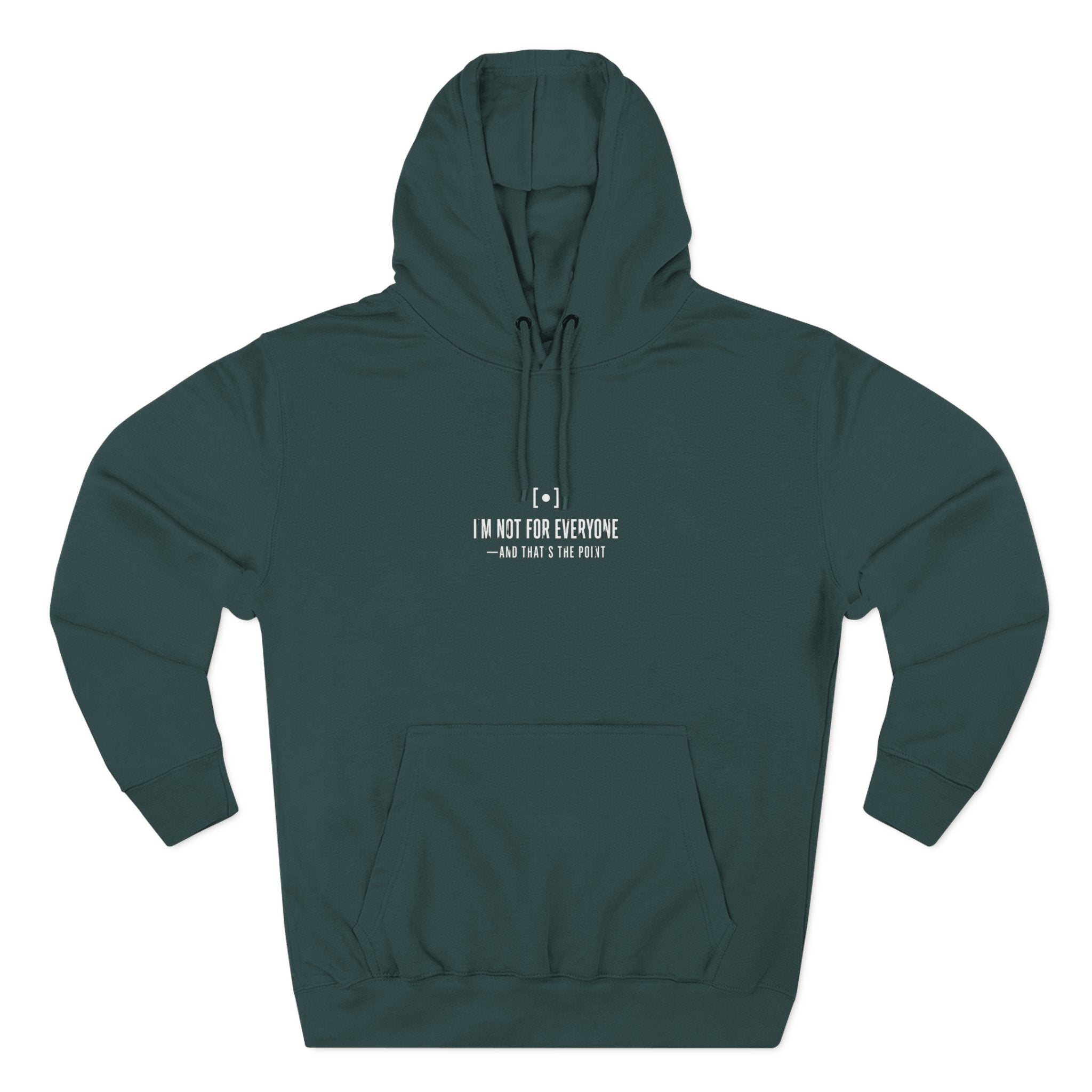 Minimal Embroidered Fleece Hoodie