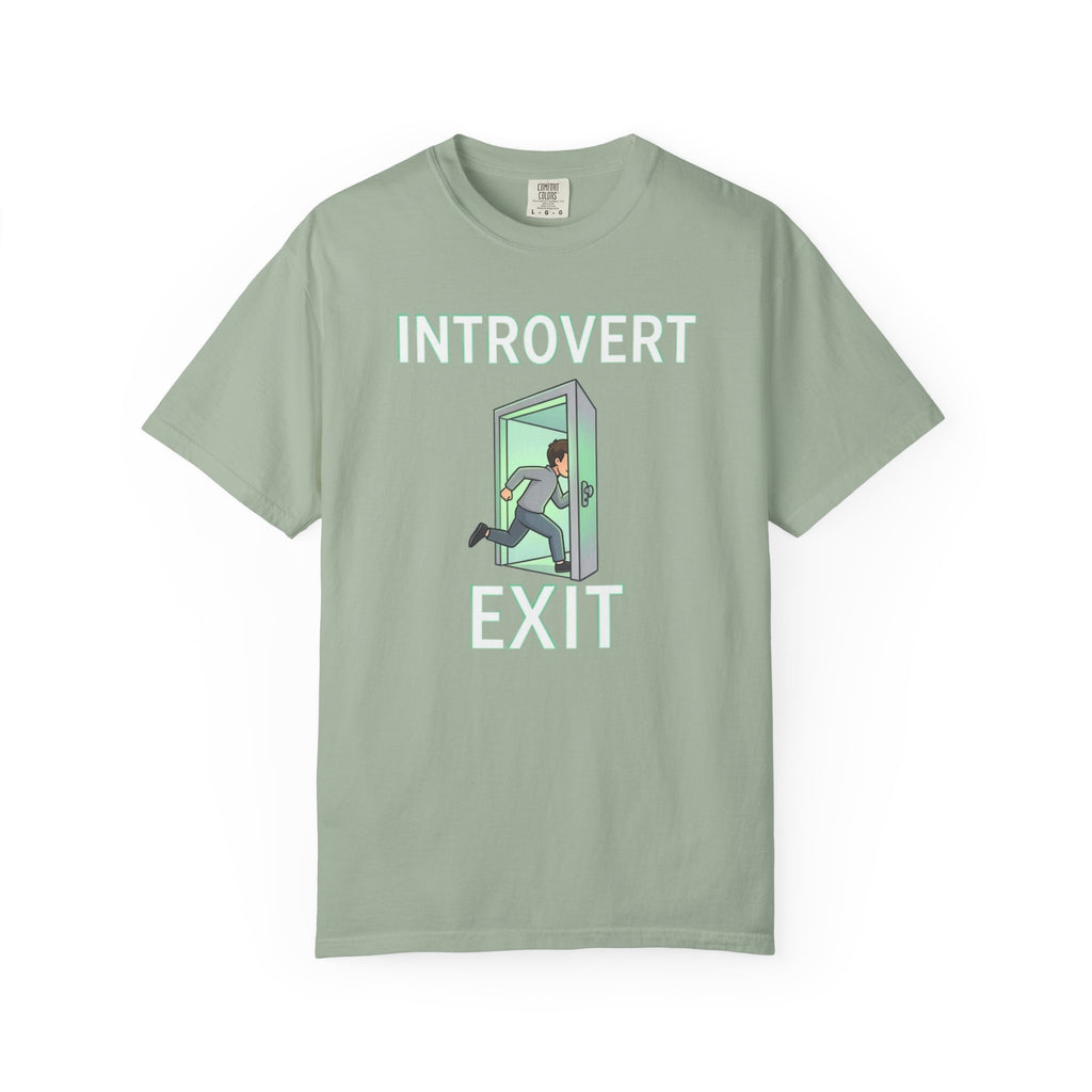 Introvert Exit T-Shirt — Funny Introvert Graphic Tee