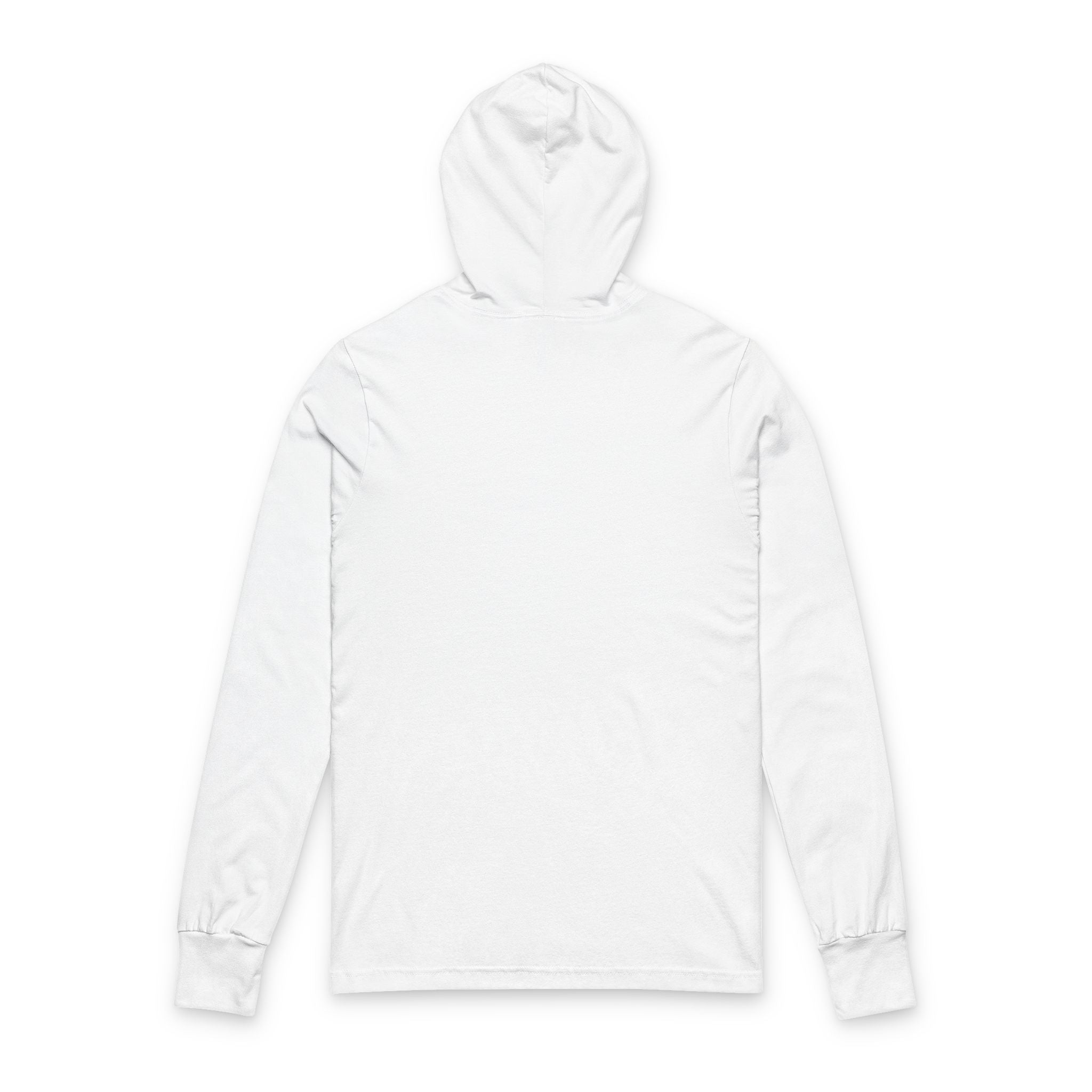 Hooded Long Sleeve Tee — "Socially Exhausted But Still Iconic" Graphic