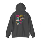 Retro Inspo Hoodie — 'Nope' Meditation Collage Graphic Hooded Sweatshirt