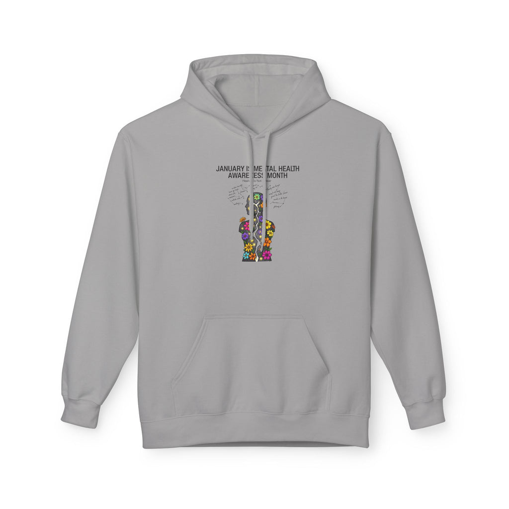 Mental Health Awareness Hoodie – 'Be Real, Be Heard' Supportive Graphic Pullover