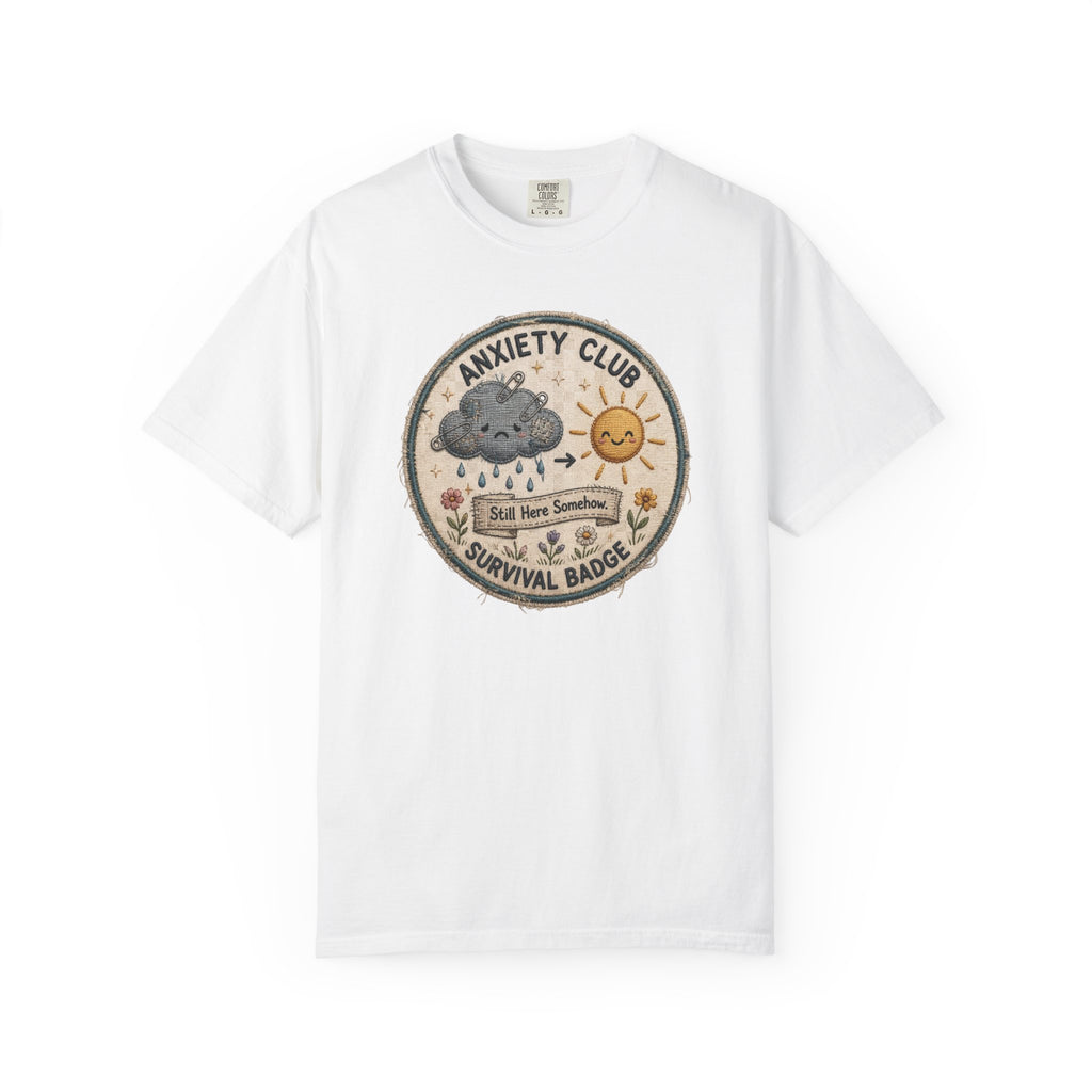 Anxiety Club Survival Badge T-Shirt