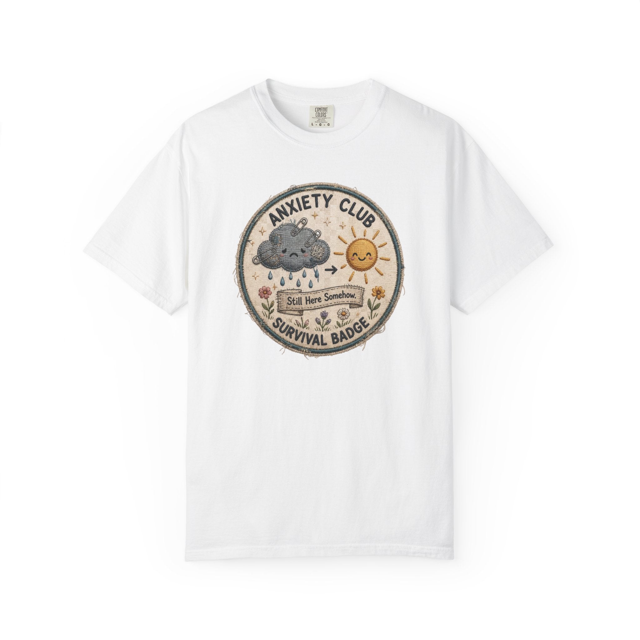 Anxiety Club Survival Badge T-Shirt