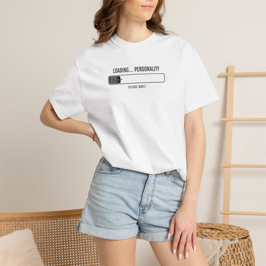 Loading Personality T-Shirt — Funny Progress Bar Graphic Tee