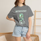 Introvert Exit T-Shirt — Funny Introvert Graphic Tee