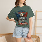 Funny Patriotic T-Shirt — “Left Wing Right Wing Same Bird Still Pooping On My Car”
