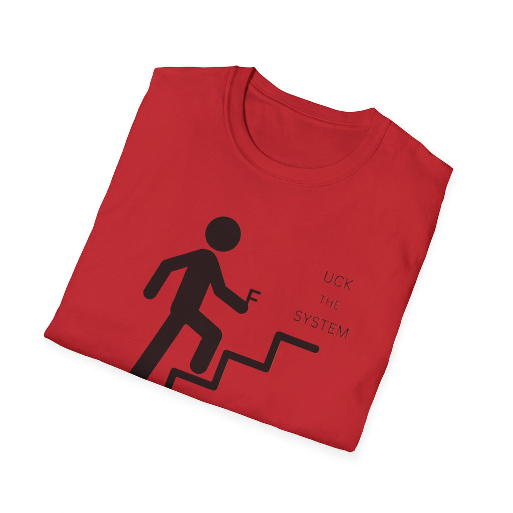 Stairway to F System T-Shirt — Minimalist Climbing Graphic Tee