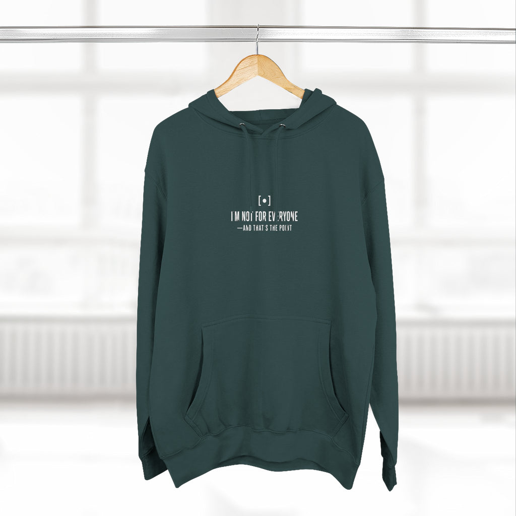 Minimal Embroidered Fleece Hoodie