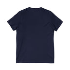V-Neck Tee — "I Was Born at a Very Young Age and It's Been Downhill Since" Funny Adulting Shirt