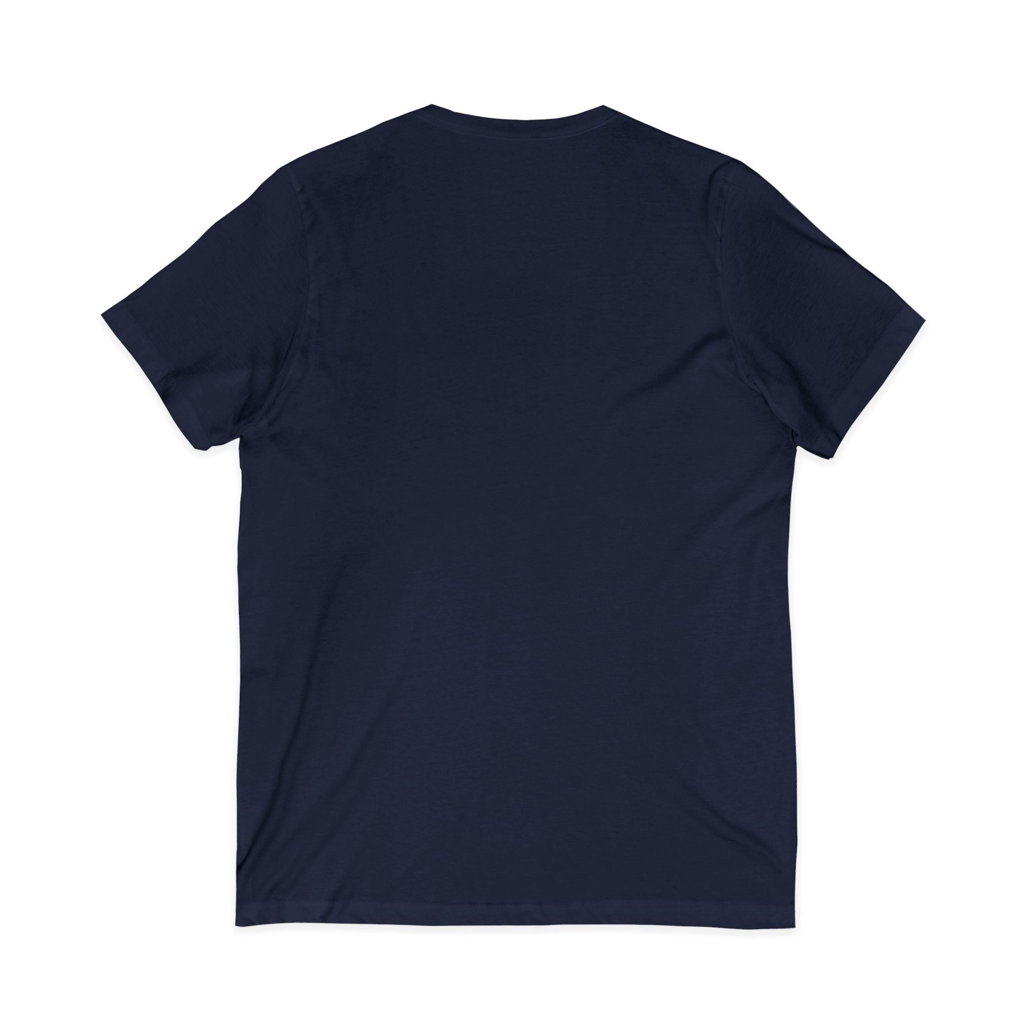 V-Neck Tee — "I Was Born at a Very Young Age and It's Been Downhill Since" Funny Adulting Shirt