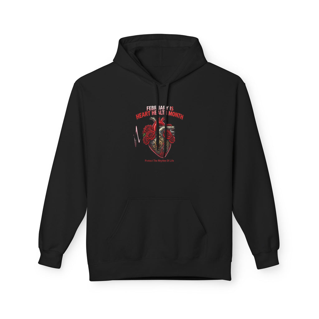 Hockey Heart Shield Hoodie — Proud to Play 'Til the End