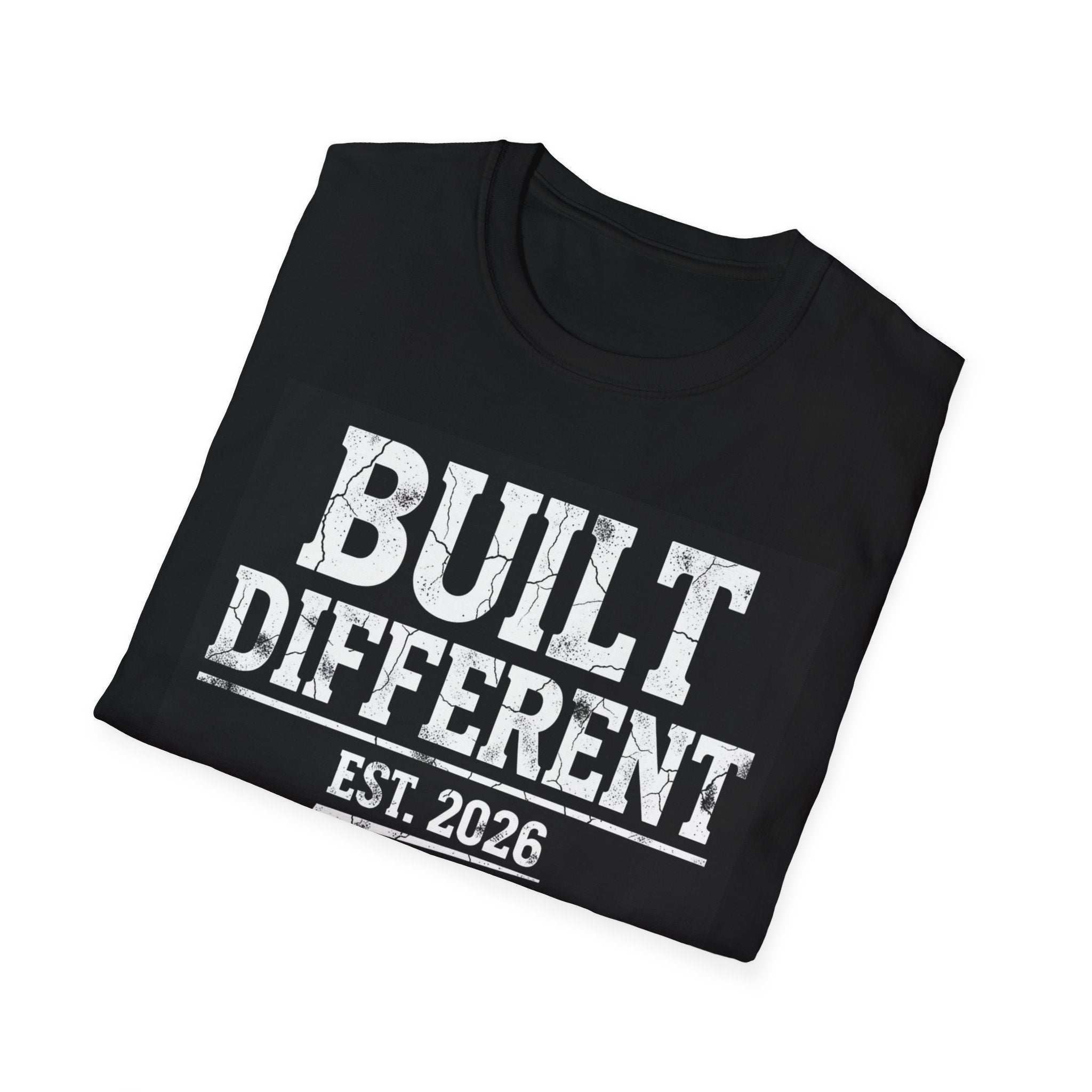 Built Different T-Shirt – "Built Different Est. 2026" Motivational Graphic Tee
