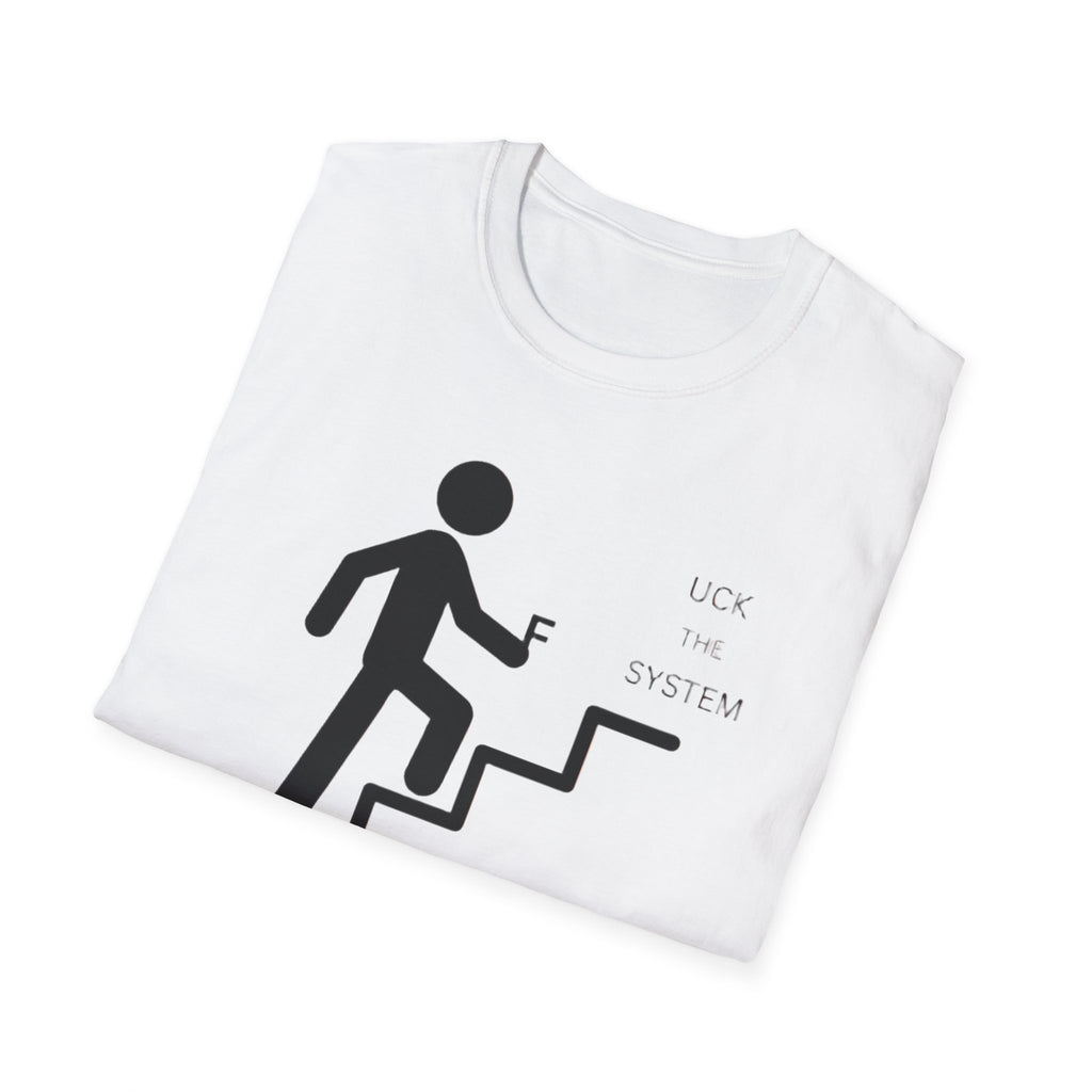 Stairway to F System T-Shirt — Minimalist Climbing Graphic Tee