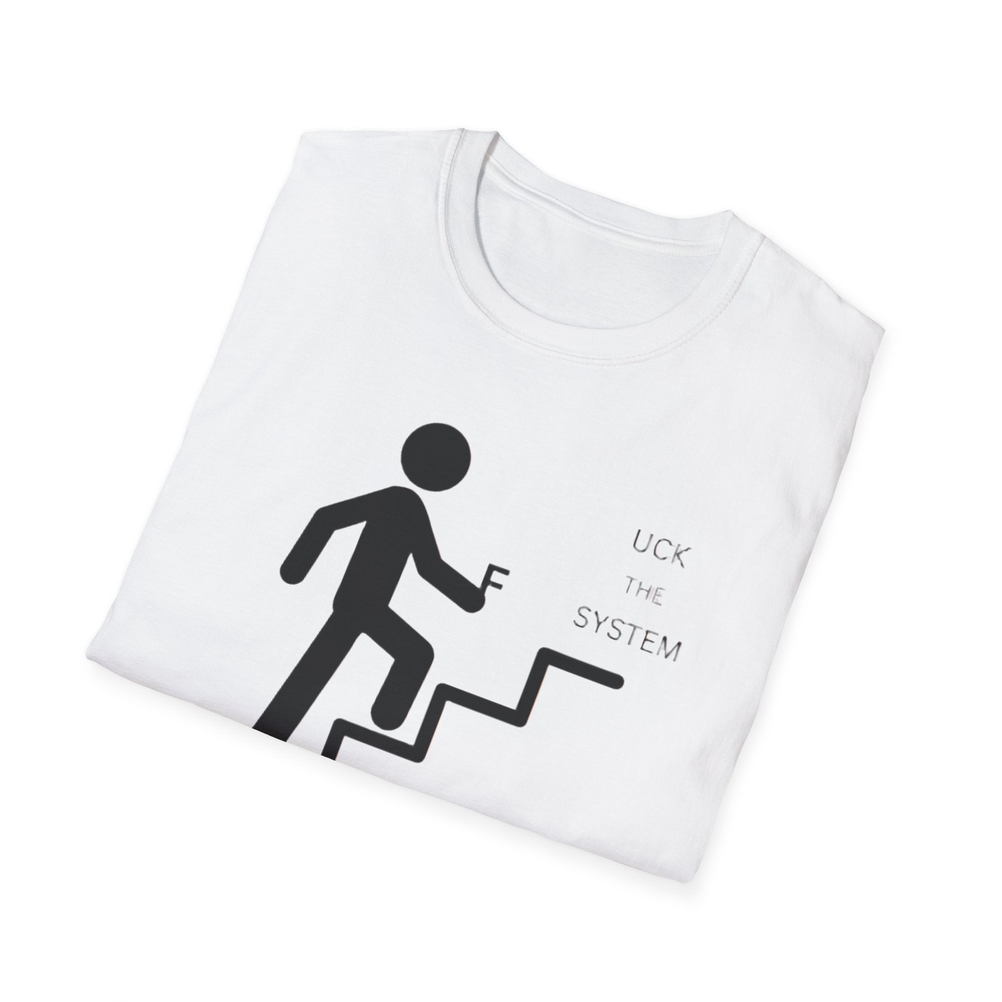 Stairway to F System T-Shirt — Minimalist Climbing Graphic Tee