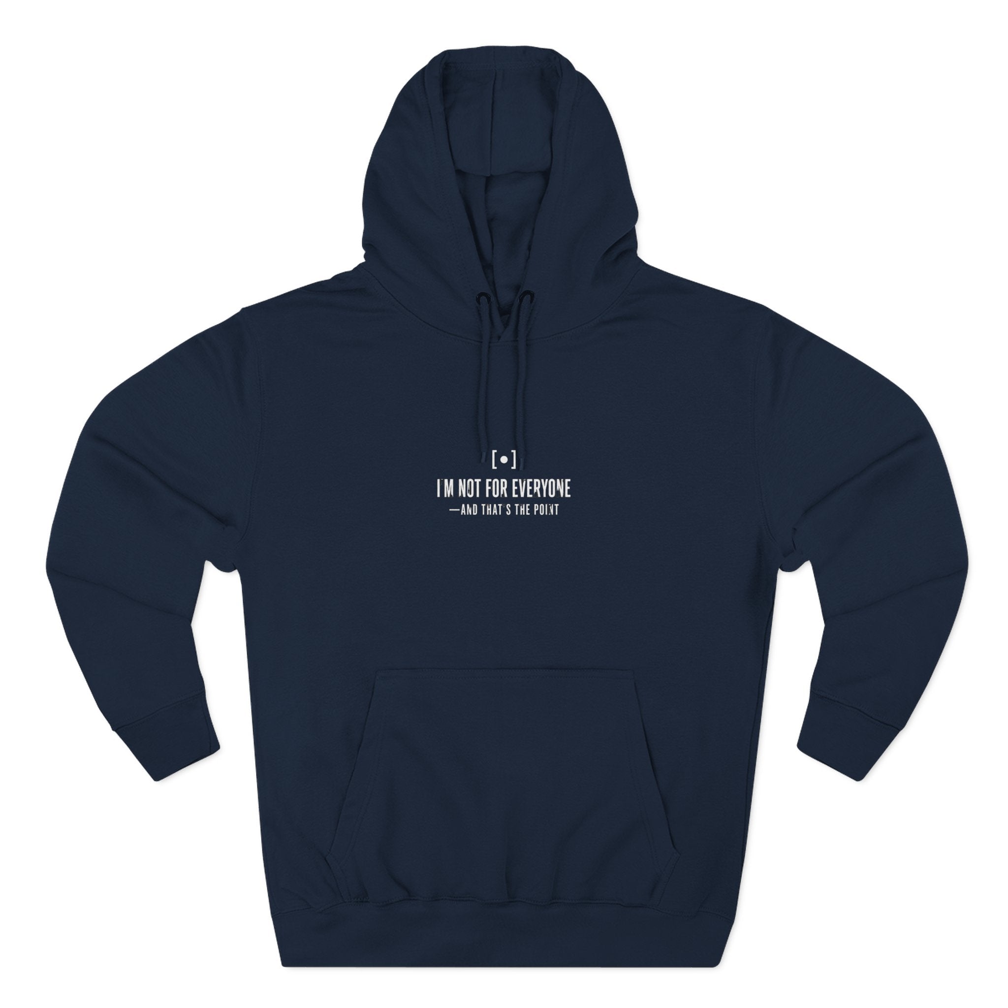 Minimal Embroidered Fleece Hoodie