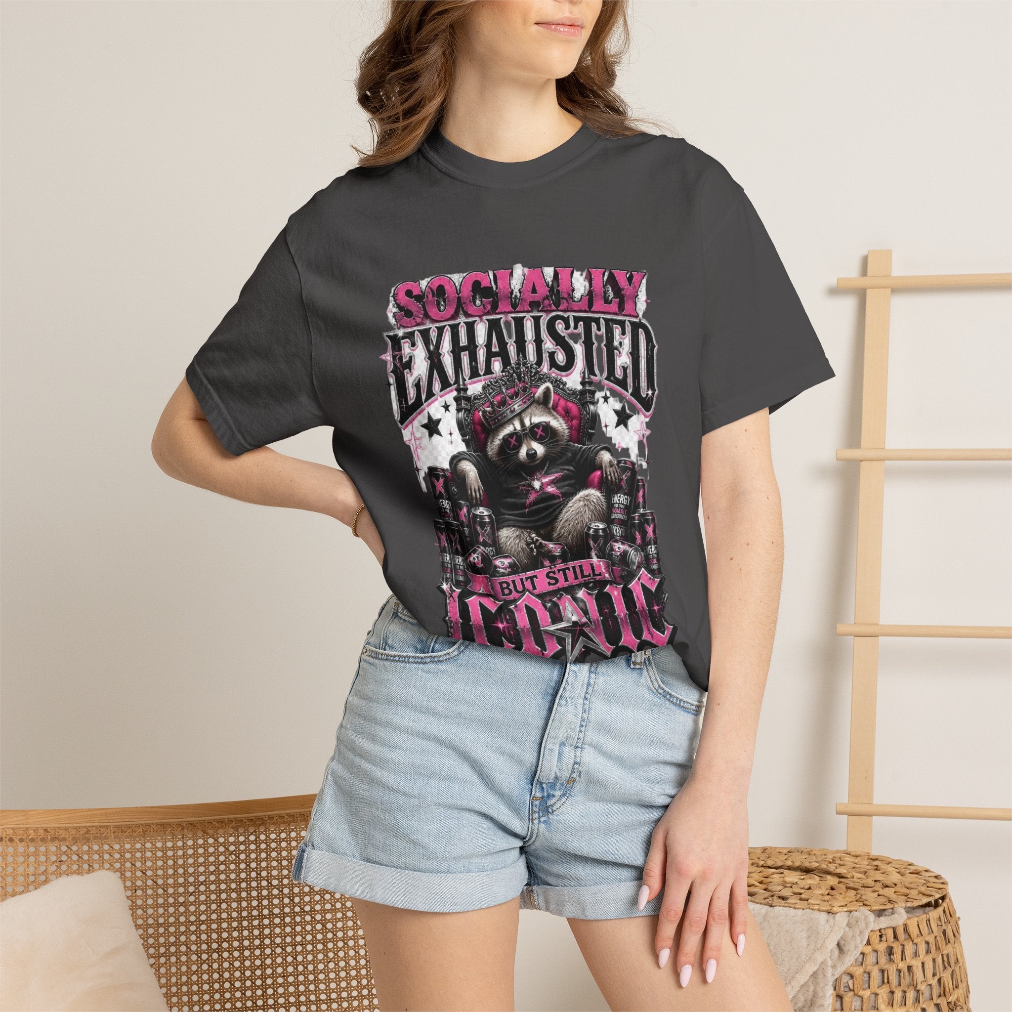 Socially Exhausted But Still Iconic T-Shirt
