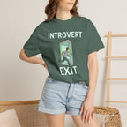 Introvert Exit T-Shirt — Funny Introvert Graphic Tee
