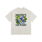 Vintage Washed Oversized Cotton T-Shirt