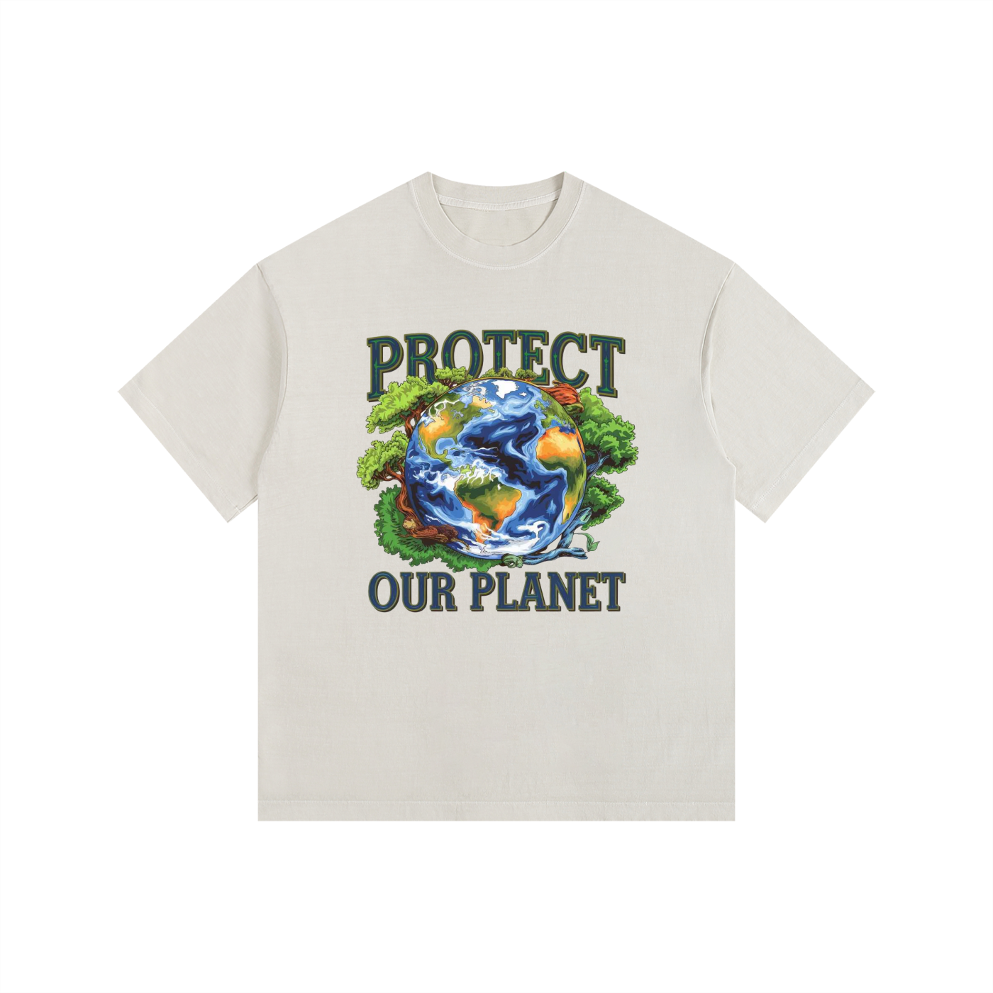 Vintage Washed Oversized Cotton T-Shirt