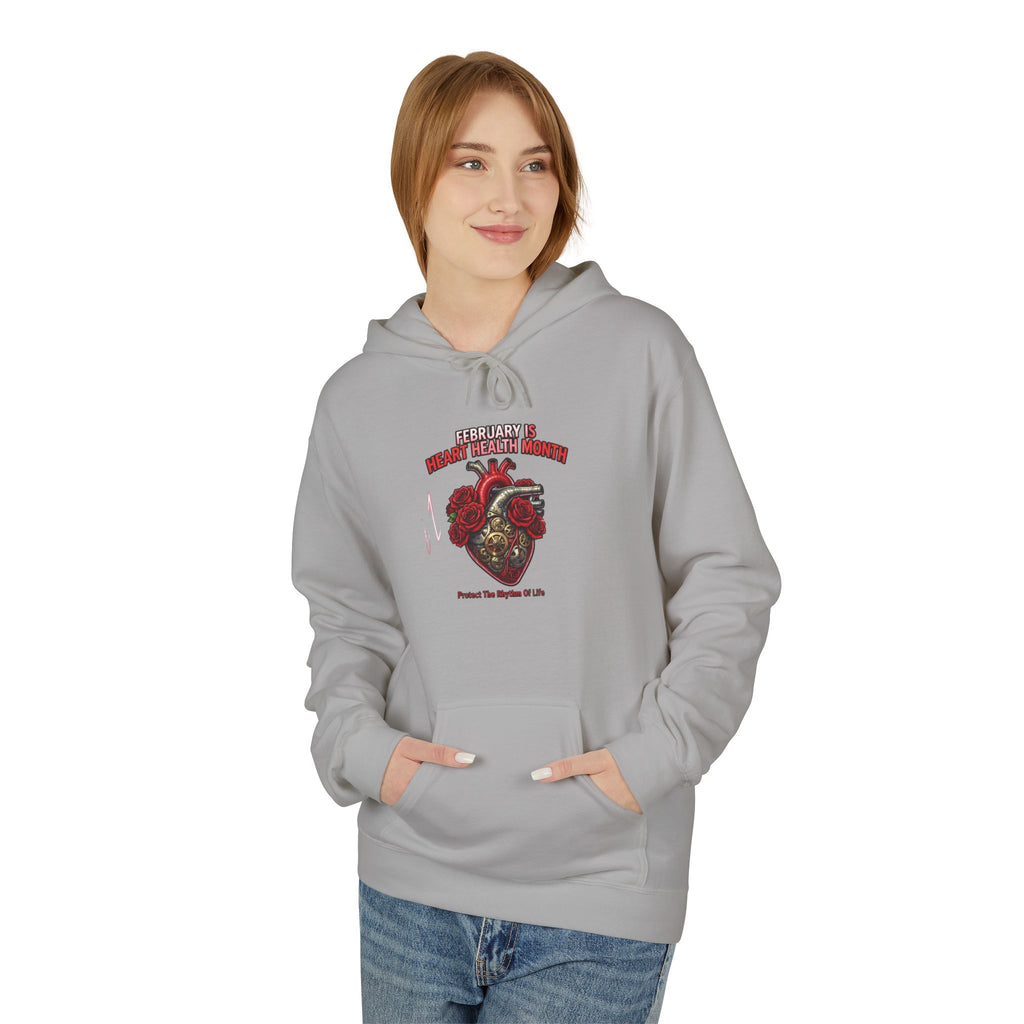 Hockey Heart Shield Hoodie — Proud to Play 'Til the End