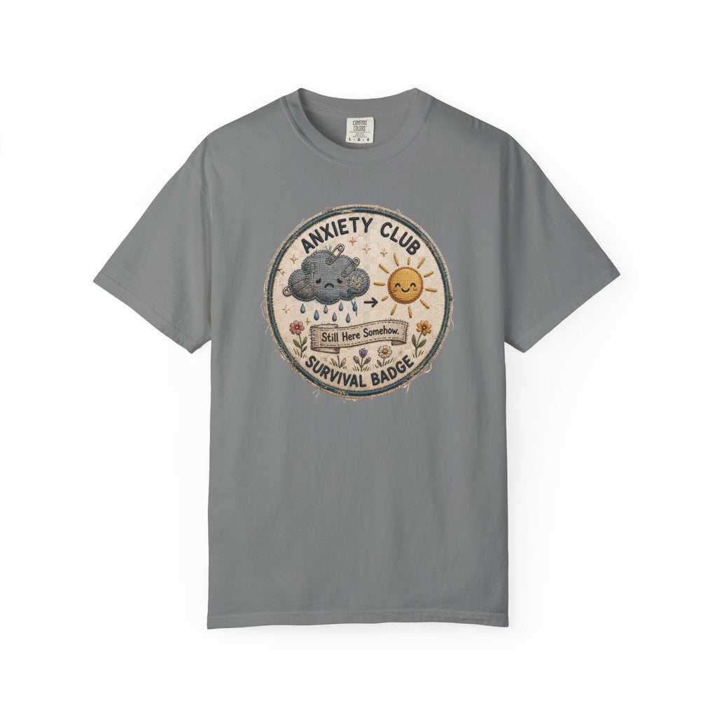 Anxiety Club Survival Badge T-Shirt
