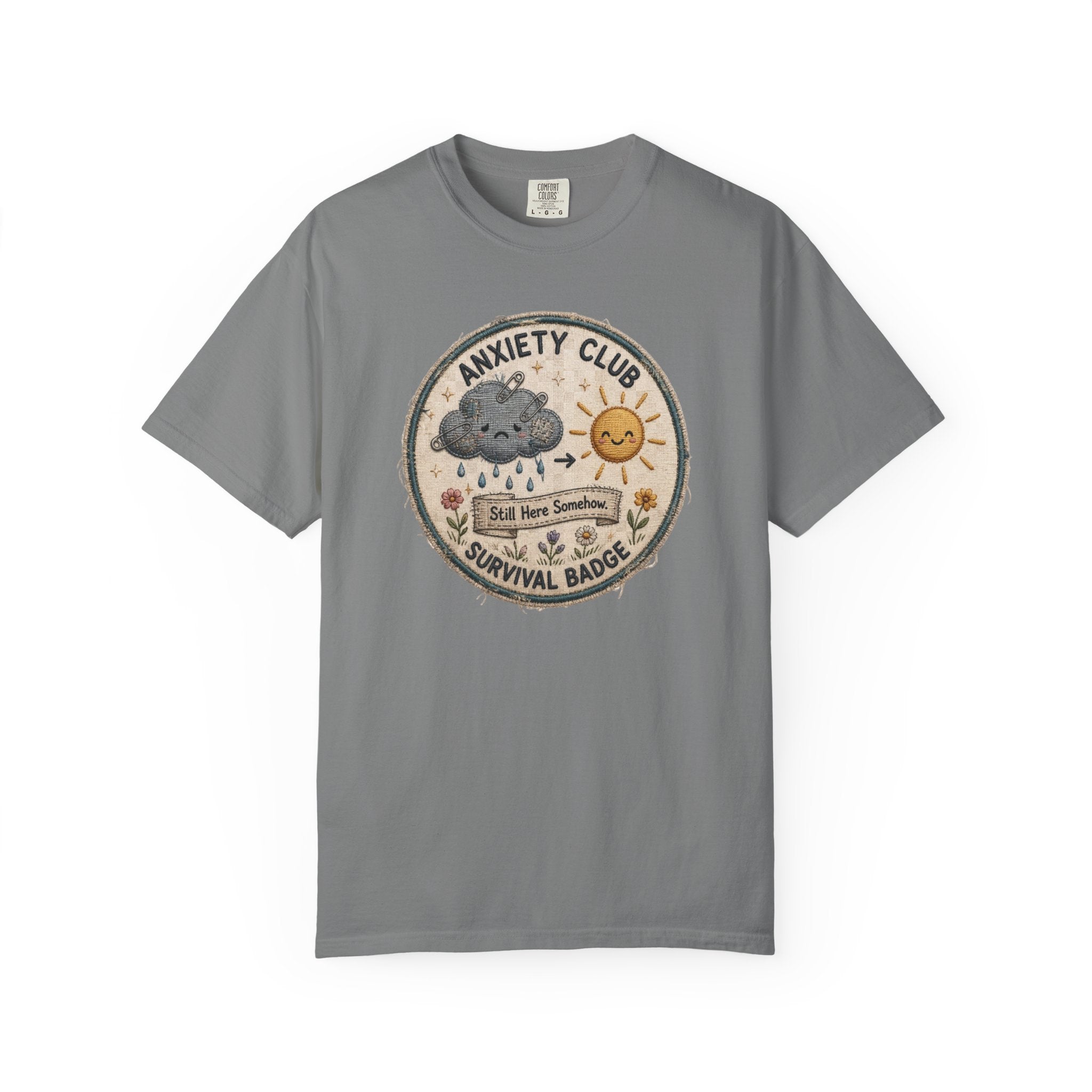 Anxiety Club Survival Badge T-Shirt