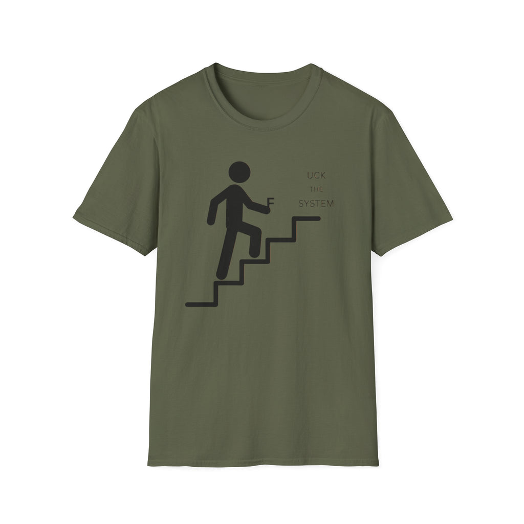 Stairway to F System T-Shirt — Minimalist Climbing Graphic Tee