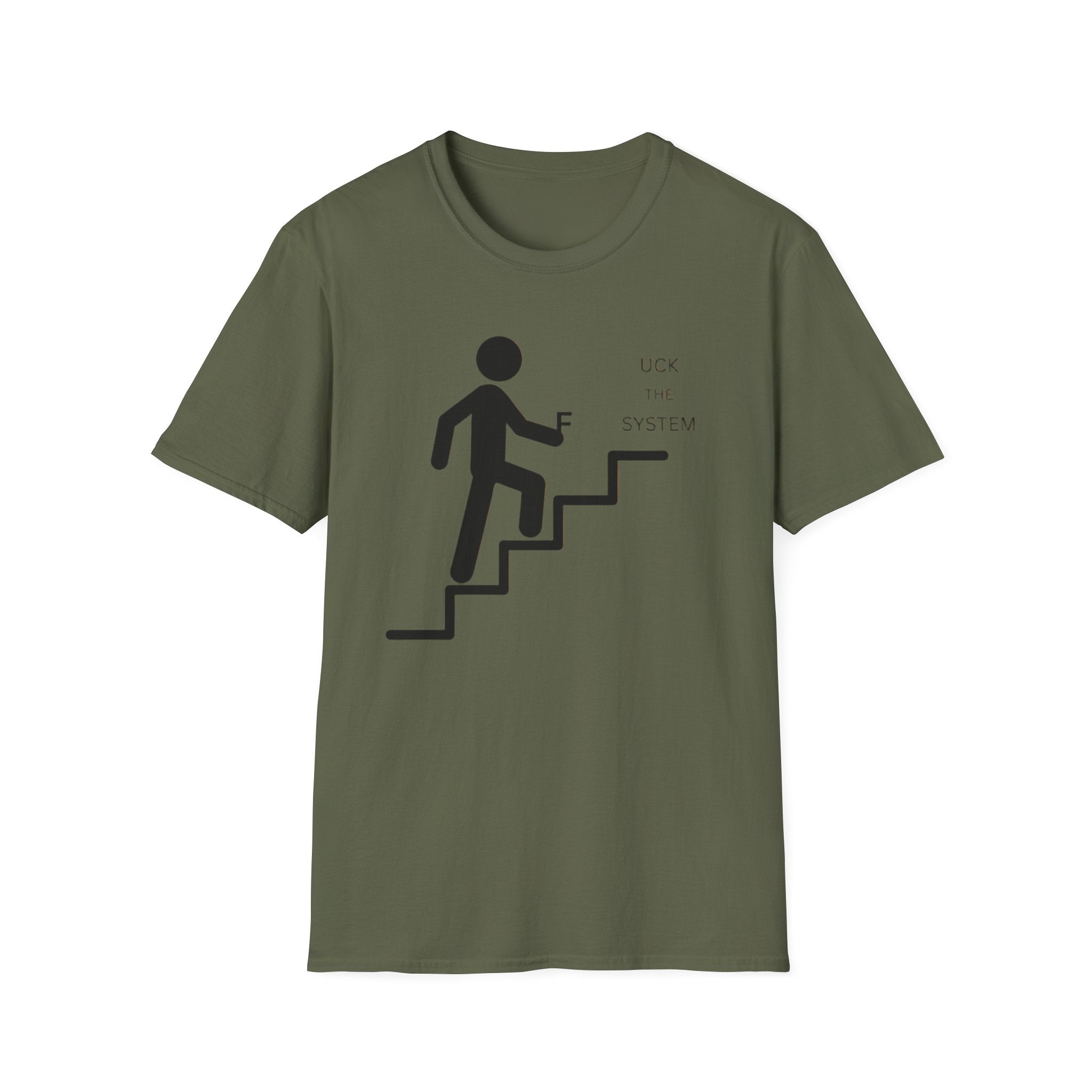 Stairway to F System T-Shirt — Minimalist Climbing Graphic Tee