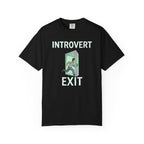 Introvert Exit T-Shirt — Funny Introvert Graphic Tee