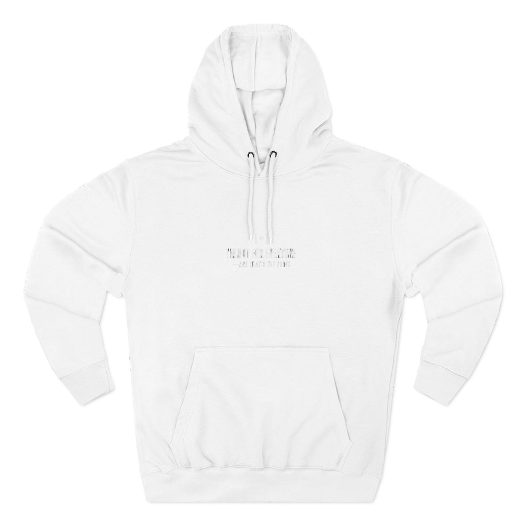 Minimal Embroidered Fleece Hoodie