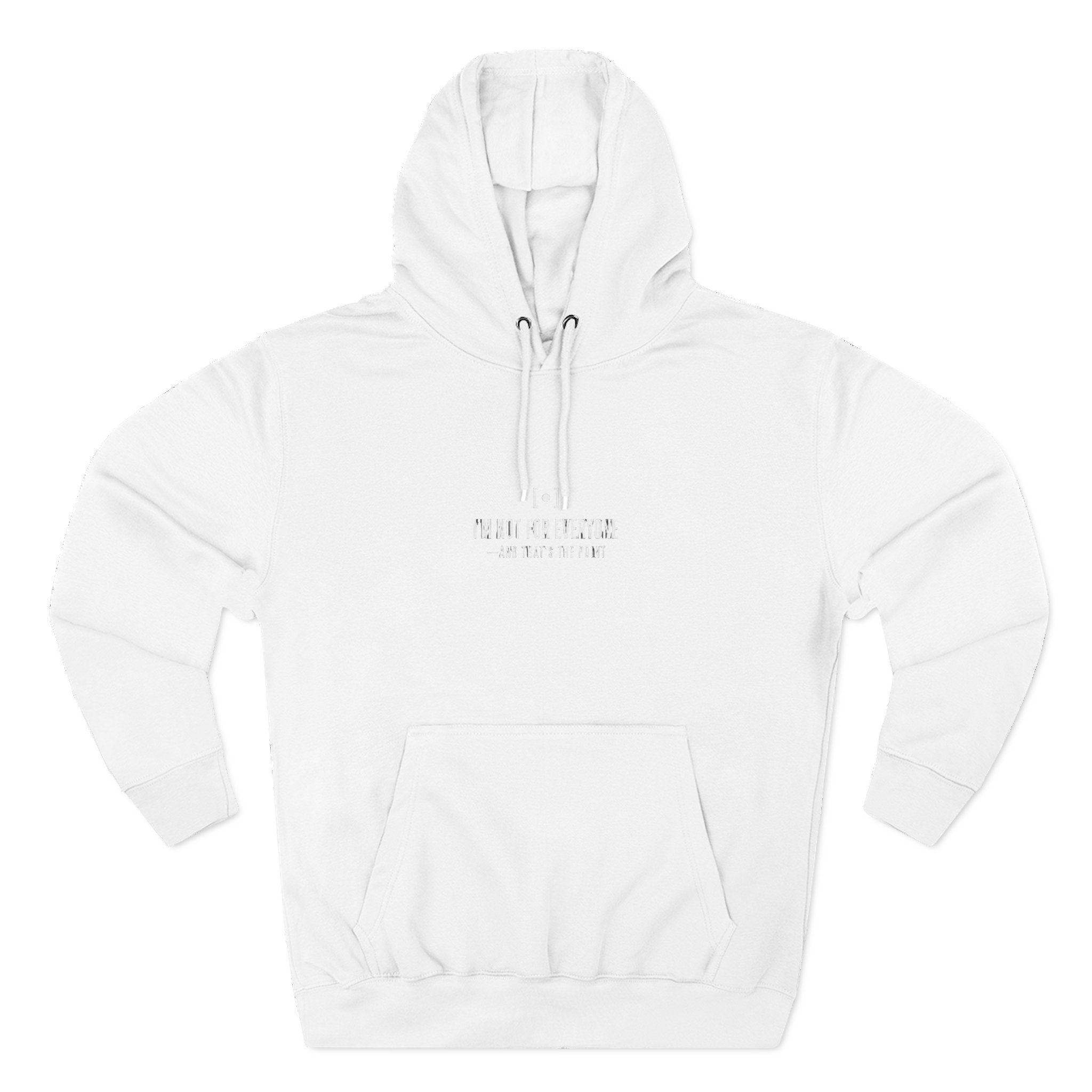 Minimal Embroidered Fleece Hoodie