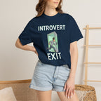 Introvert Exit T-Shirt — Funny Introvert Graphic Tee