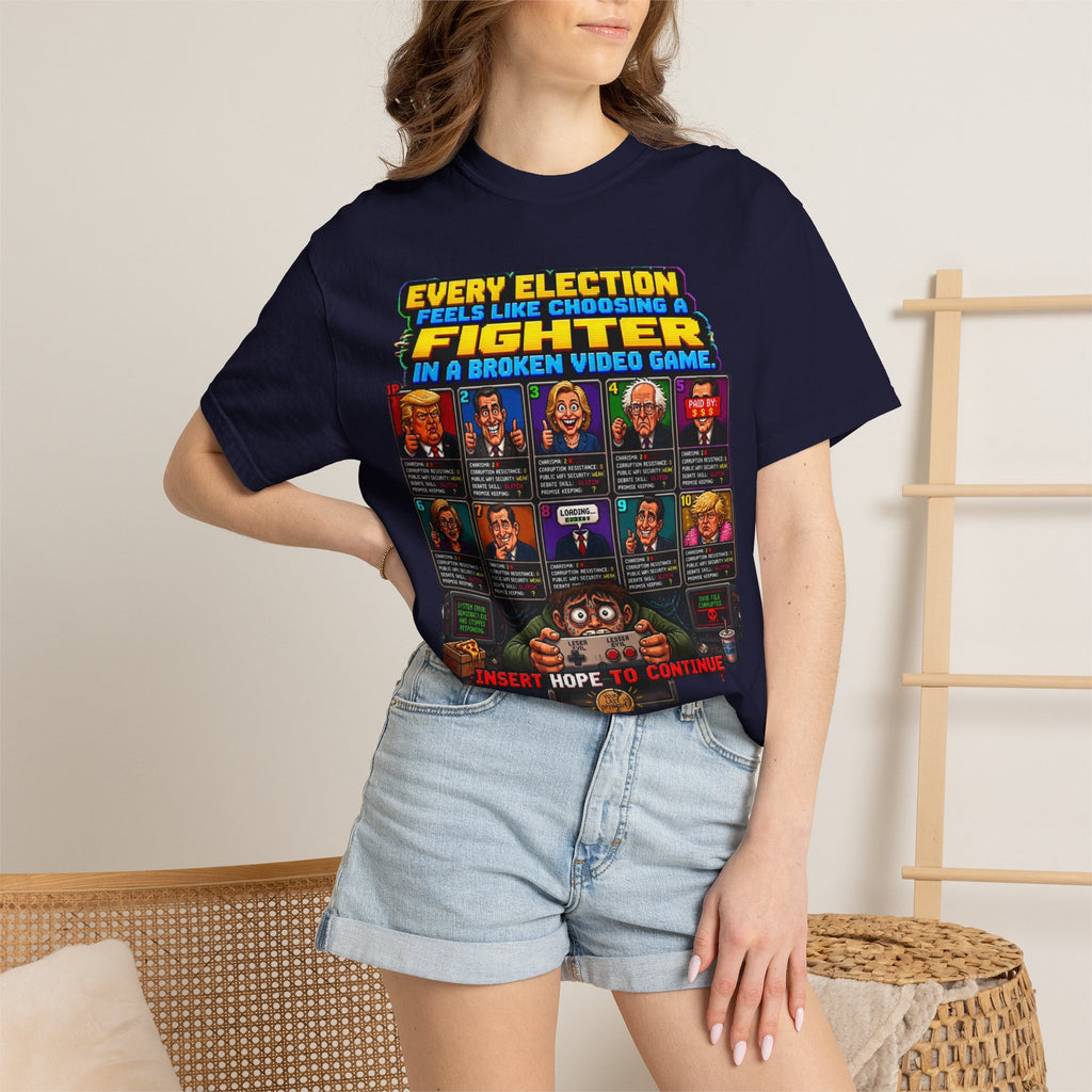 Retro Video Game 'Every Election Feels Like Choosing a Fighter' T-Shirt