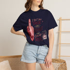 Graphic T-Shirt — 'I Bet You Taste Like Regret and Cheap Rose' Bold Middle-Finger Design